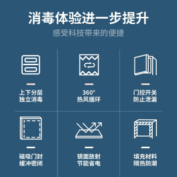 康柜 398L 茶水柜 立式高温消毒柜商用厨房消毒碗柜大容量双门